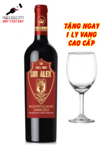 Rượu Vang Ý Sir Alex Montepulciano D'Abruzzo 750ml