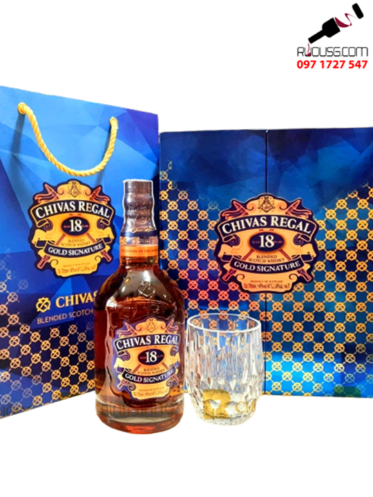 Rượu Chivas 18 Blue 700ml Hộp Quà Tết 2023