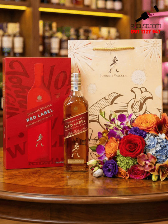 Rượu Johnnie Walker Red Label 750ml Hộp Quà Tết 2026 (tặng Túi)
